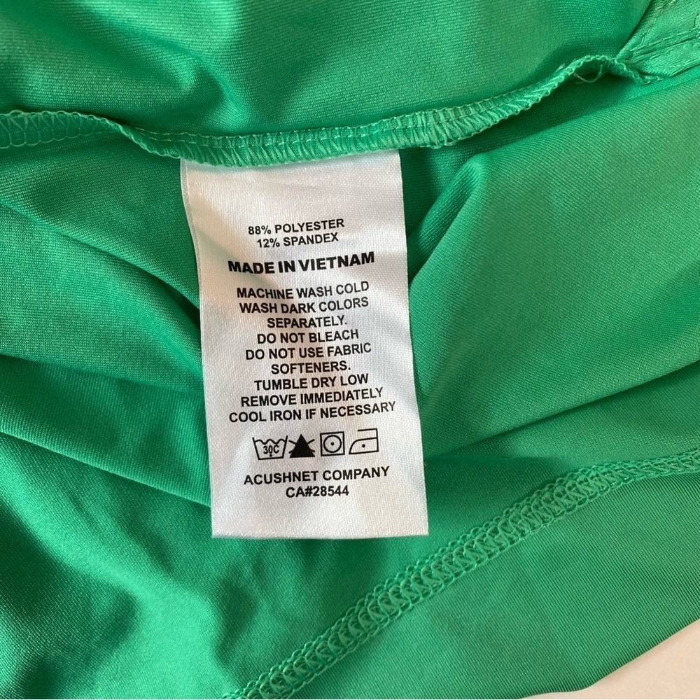Foot Joy Men's Spiral Trim Polo Golf Shirt ProDry Green Navy Carson Cup 2022 XL - Picture 8 of 9